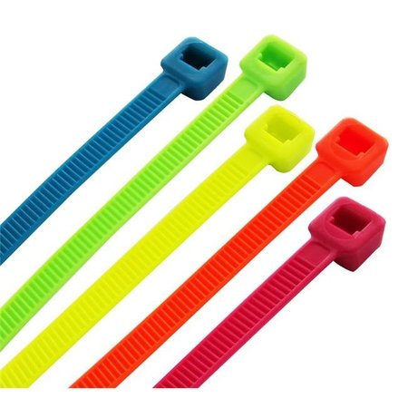 STEEL GRIP Steel Grip 3004676 8 in. Cable Tie; Assorted Color - Pack of 100 3004676